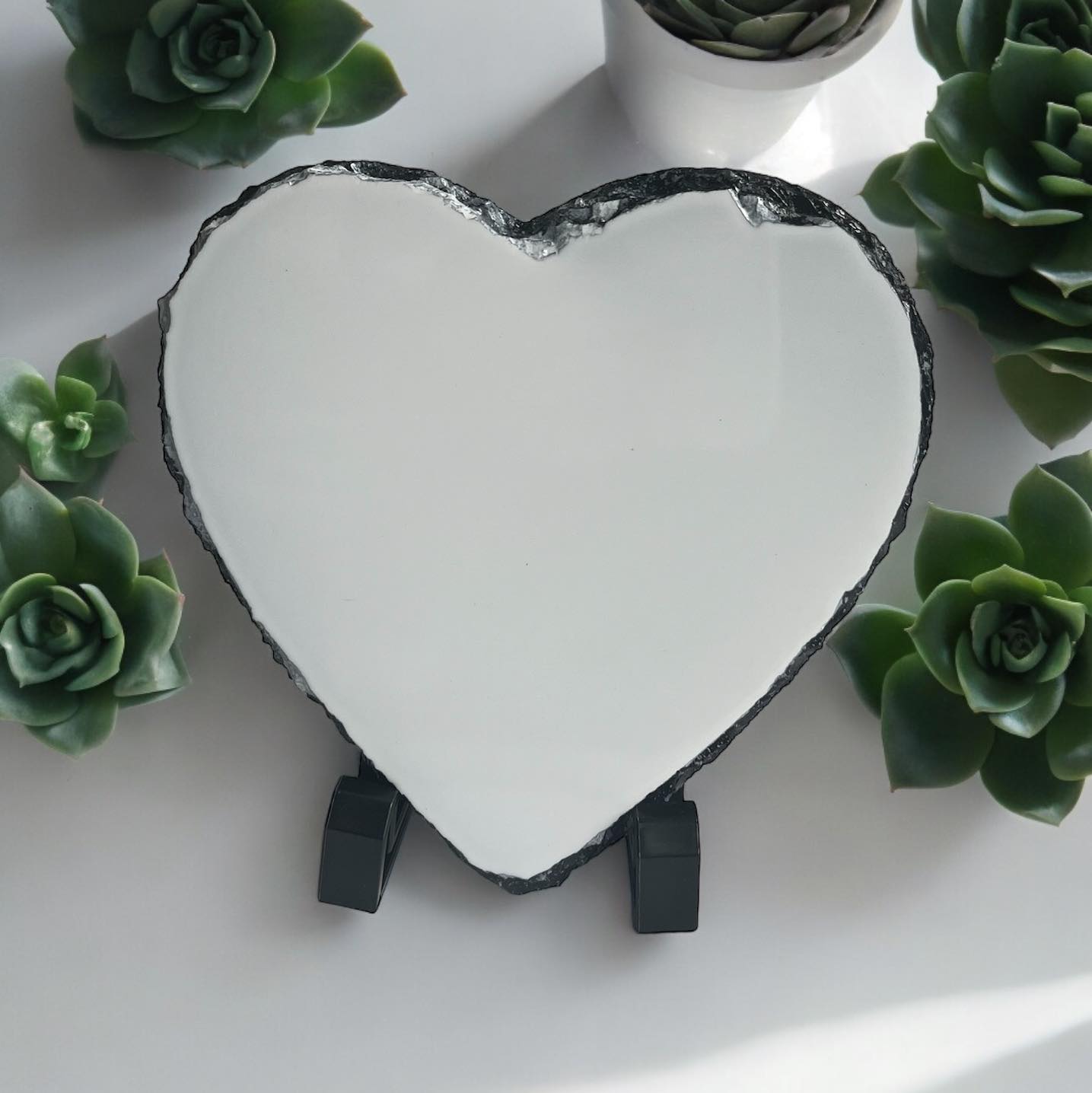 15x15 cm Heart photo slate