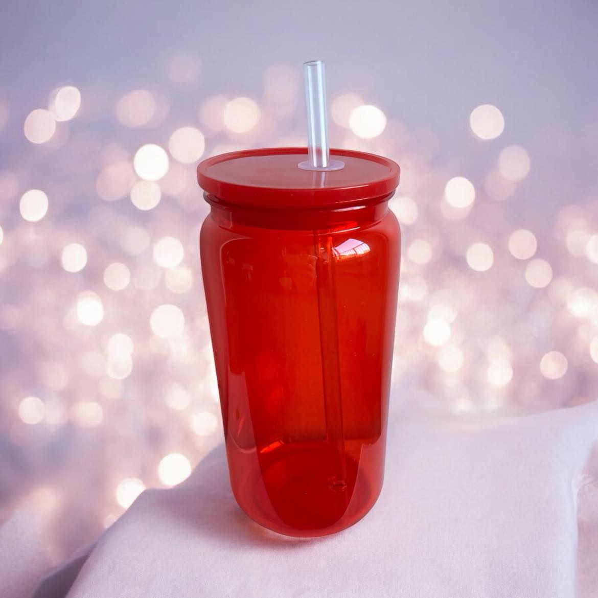 16oz Christmas Acrylic Libby Red or Green