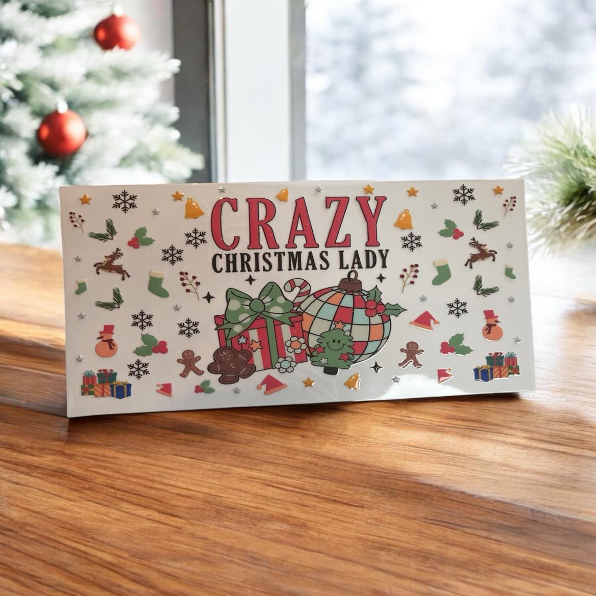 16oz UVDTF Crazy Christmas